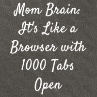 Mom Brain: ItS Like A Browser With 1000 Tabs Open Cute Gift Cotton Canvas Backpack