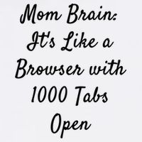 Mom Brain: ItS Like A Browser With 1000 Tabs Open Cute Gift Garment-Dyed Sweatshirt