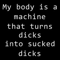 My Body Is A Machine That Turns Dicks Into Sucked Dicks Funny Meme 16 in Basic Backpack