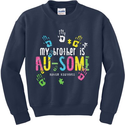 My Brother Is Ausome Autism Awareness Kids Sweatshirt