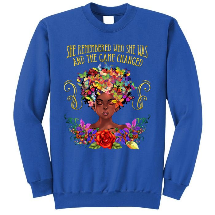 My Black Is Beautiful Black Magic Afro Melanin Gift Tall Sweatshirt