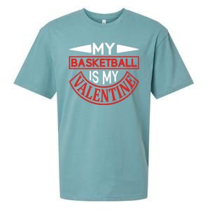 My Basketball Is My Valentine Sueded Cloud Jersey T-Shirt