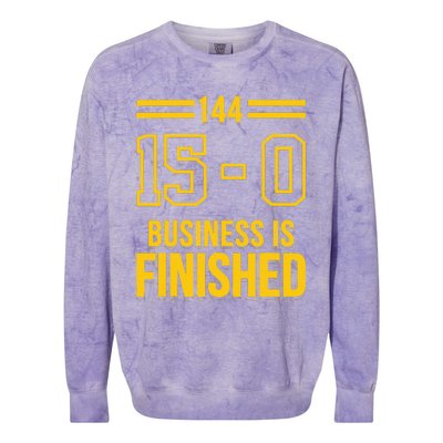 Michigan Business Is Finished 144 15 0 Colorblast Crewneck Sweatshirt