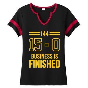 Michigan Business Is Finished 144 15 0 Ladies Halftime Notch Neck Tee