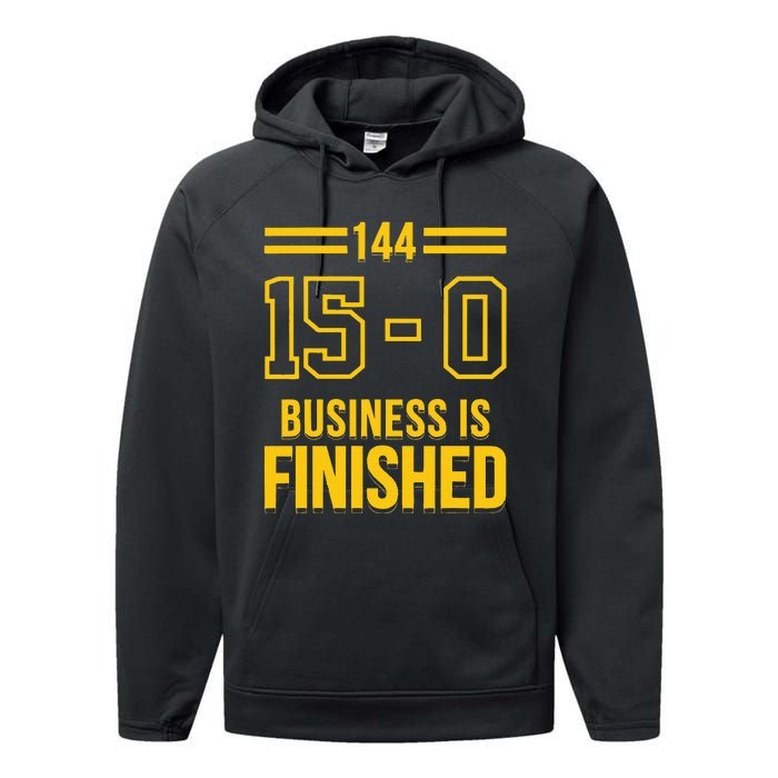 Michigan Business Is Finished 144 15 0 Performance Fleece Hoodie