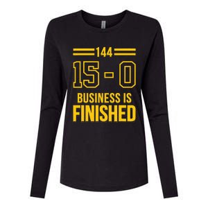 Michigan Business Is Finished 144 15 0 Womens Cotton Relaxed Long Sleeve T-Shirt