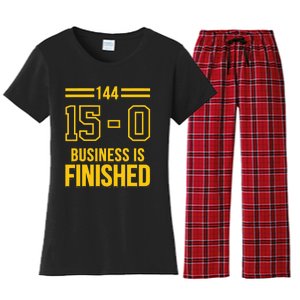 Michigan Business Is Finished 144 15 0 Women's Flannel Pajama Set