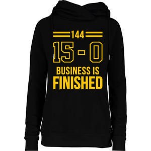 Michigan Business Is Finished 144 15 0 Womens Funnel Neck Pullover Hood