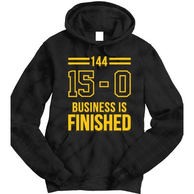 Michigan Business Is Finished 144 15 0 Tie Dye Hoodie