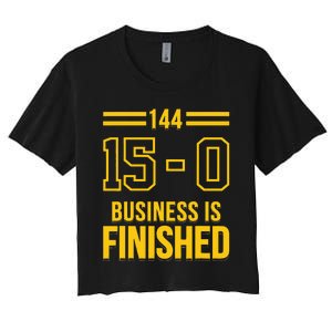 Michigan Business Is Finished 144 15 0 Women's Crop Top Tee