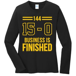 Michigan Business Is Finished 144 15 0 Ladies Long Sleeve Shirt