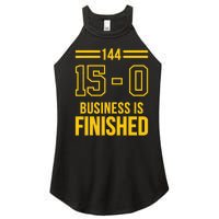 Michigan Business Is Finished 144 15 0 Women's Perfect Tri Rocker Tank