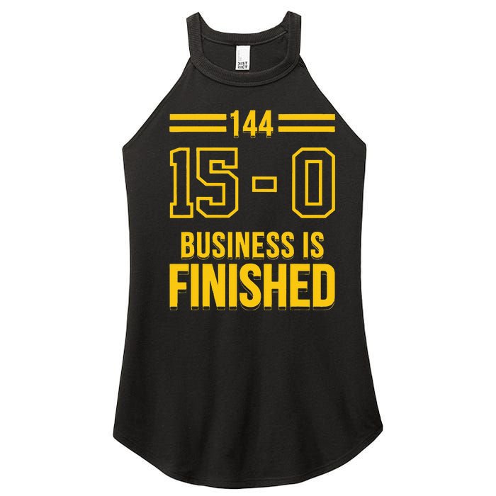 Michigan Business Is Finished 144 15 0 Women's Perfect Tri Rocker Tank