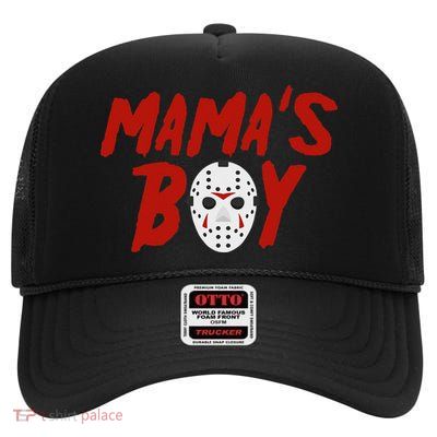 Mama´s Boy I Wish It Was Friday Halloween High Crown Mesh Back Trucker Hat