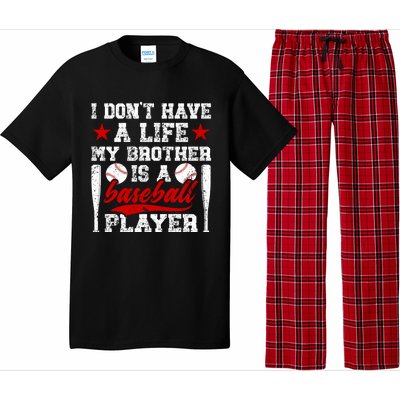 My Brother Is A Baseball Player Brother Baseball Brother Great Gift Pajama Set