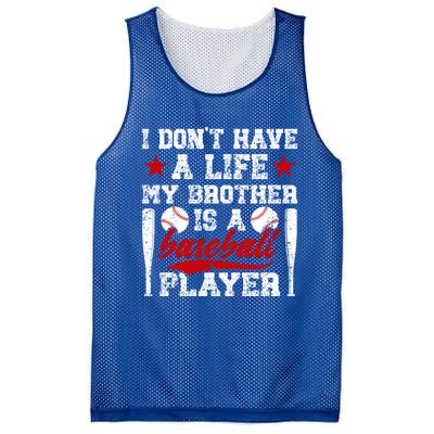 My Brother Is A Baseball Player Brother Baseball Brother Great Gift Mesh Reversible Basketball Jersey Tank