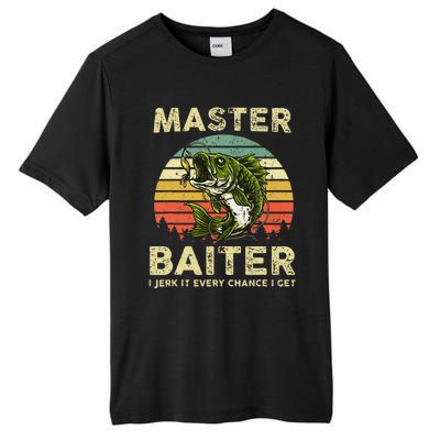 Master Baiter I Jerk It Every Chance I Get Funny Fishing Tall Fusion ChromaSoft Performance T-Shirt