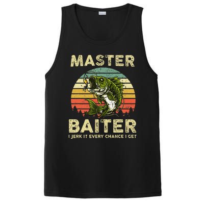 Master Baiter I Jerk It Every Chance I Get Funny Fishing PosiCharge Competitor Tank