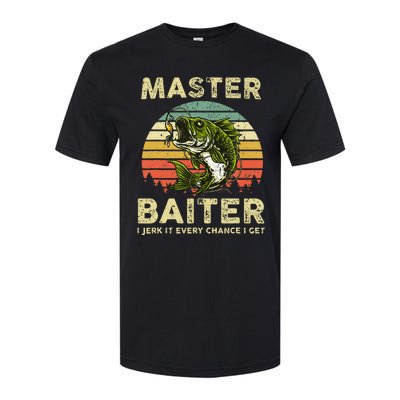 Master Baiter I Jerk It Every Chance I Get Funny Fishing Softstyle® CVC T-Shirt