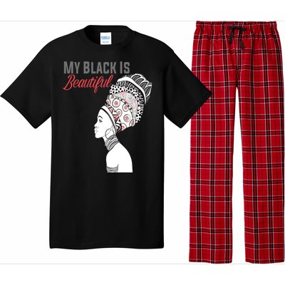 My Black Is Beautiful Magic Gift African Queen Funny Gift Pajama Set