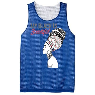 My Black Is Beautiful Magic Gift African Queen Funny Gift Mesh Reversible Basketball Jersey Tank