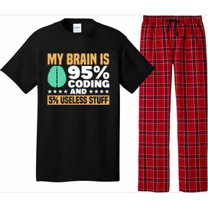 My Brain Is 95% Coding 5% Useless Stuff Great Gift Pajama Set