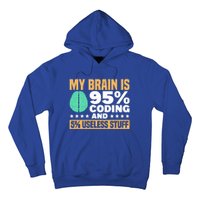 My Brain Is 95% Coding 5% Useless Stuff Great Gift Hoodie