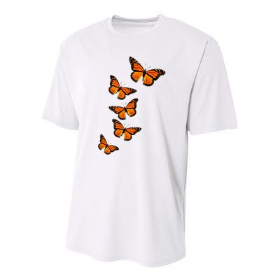 Monarch Butterflies Inspirational Entomologists Youth Performance Sprint T-Shirt