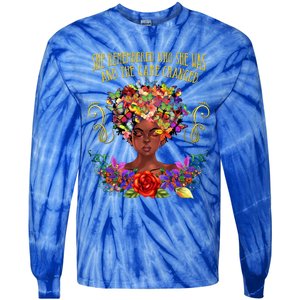 My Black Is Beautiful Black Magic Afro Melanin Gift Tie-Dye Long Sleeve Shirt