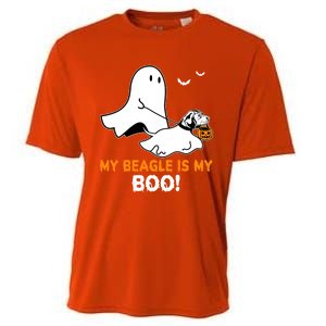 My Beagle Is My Boo Funny Spooky Ghost Dog Lover Halloween Great Gift Cooling Performance Crew T-Shirt