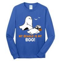 My Beagle Is My Boo Funny Spooky Ghost Dog Lover Halloween Great Gift Tall Long Sleeve T-Shirt