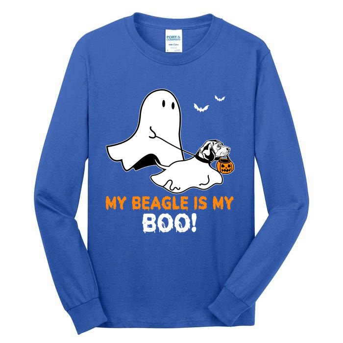 My Beagle Is My Boo Funny Spooky Ghost Dog Lover Halloween Great Gift Tall Long Sleeve T-Shirt