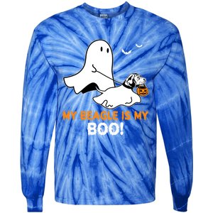 My Beagle Is My Boo Funny Spooky Ghost Dog Lover Halloween Great Gift Tie-Dye Long Sleeve Shirt