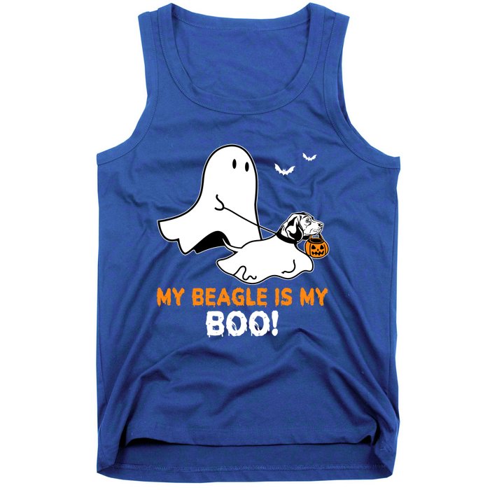 My Beagle Is My Boo Funny Spooky Ghost Dog Lover Halloween Great Gift Tank Top