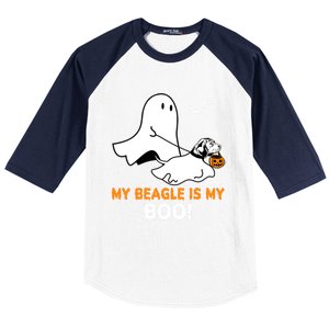 My Beagle Is My Boo Funny Spooky Ghost Dog Lover Halloween Great Gift Baseball Sleeve Shirt