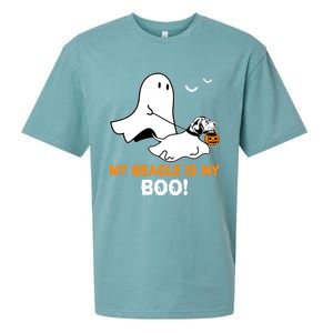 My Beagle Is My Boo Funny Spooky Ghost Dog Lover Halloween Great Gift Sueded Cloud Jersey T-Shirt