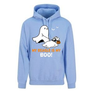 My Beagle Is My Boo Funny Spooky Ghost Dog Lover Halloween Great Gift Unisex Surf Hoodie