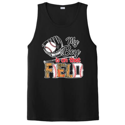 My Boy Is On That Field Baseball Leopard PosiCharge Competitor Tank