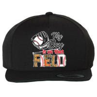 My Boy Is On That Field Baseball Leopard Wool Snapback Cap