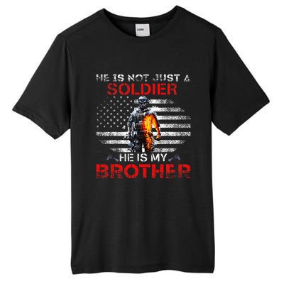 My Brother Is A Soldier Proud Army Sister Veterans Day Gift Tall Fusion ChromaSoft Performance T-Shirt