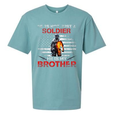 My Brother Is A Soldier Proud Army Sister Veterans Day Gift Sueded Cloud Jersey T-Shirt