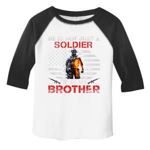 My Brother Is A Soldier Proud Army Sister Veterans Day Gift Toddler Fine Jersey T-Shirt