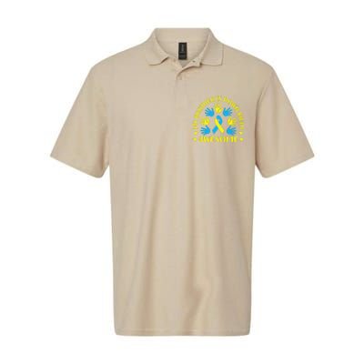 My Brother Is Down Right Awesome Down Syndrome Awareness Day Softstyle Adult Sport Polo