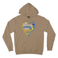 My Brother Is Down Right Perfect Down Syndrome Awareness Hoodie