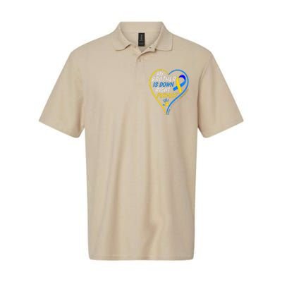 My Brother Is Down Right Perfect Down Syndrome Awareness Softstyle Adult Sport Polo