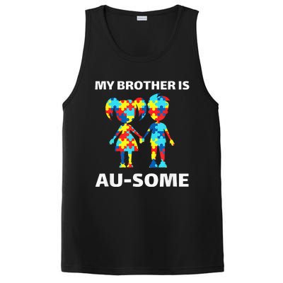 My Brother Is Awesome Autism Awareness Siblings PosiCharge Competitor Tank