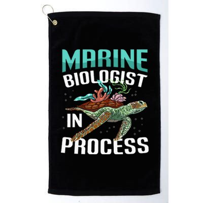 Marine Biologist In Process Marine Biology Platinum Collection Golf Towel