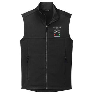 My Bicycle Is Calling Funny Cycling Collective Smooth Fleece Vest