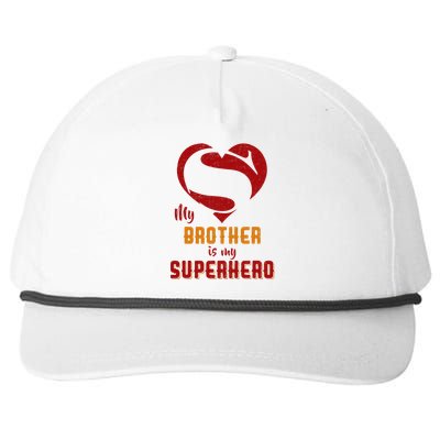 My Brother Is Superhero Gift Mother Father Day Snapback Five-Panel Rope Hat