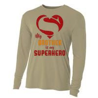 My Brother Is Superhero Gift Mother Father Day Cooling Performance Long Sleeve Crew